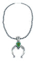 Sterling Silver Turquoise Navajo Naja Necklace SN20297